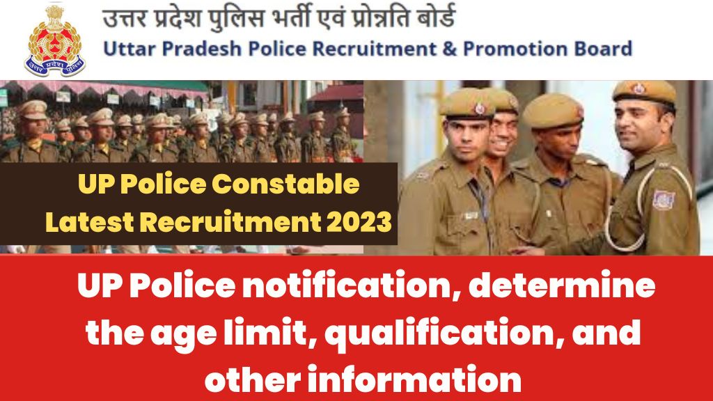 UP Police Constable Latest Recruitment 2023